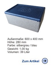 Thermobox Gastronorm 1/1 217mm blau-grau