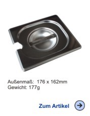 Deckel Gastronorm 1/6