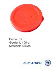 Silikondeckel 130mm rot