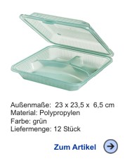 Mehrweg Menschale aus Polypropylen