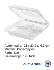 Mehrweg Menschale aus Polypropylen