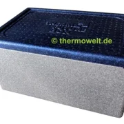 Thermobox 1/1 Gastronorm 257mm silbergrau / blau