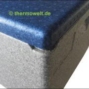 Thermobox 1/1 Gastronorm 257mm silbergrau / blau